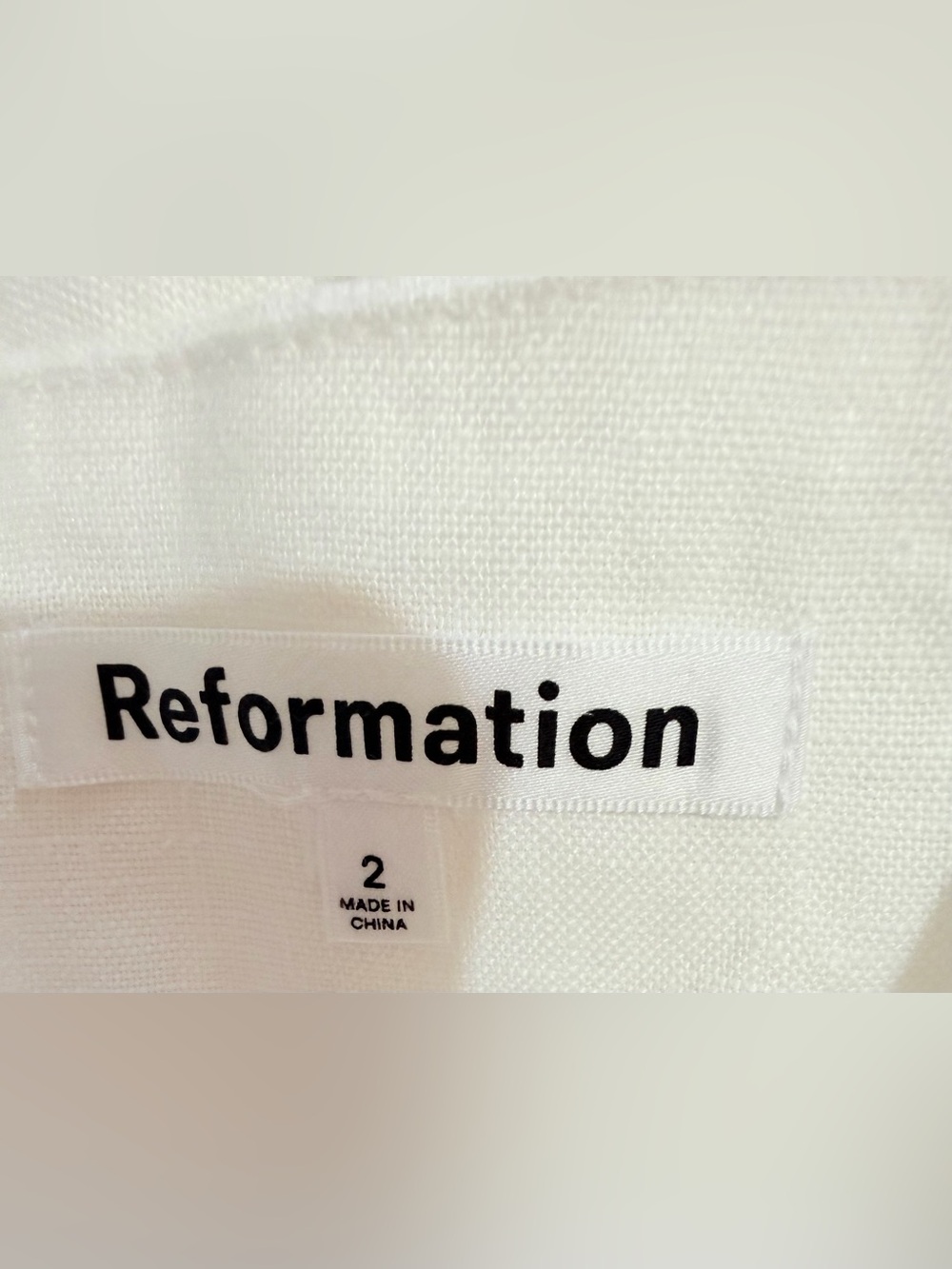 Reformation White Linen Maxi Skirt with Ruffle Hem - Picture 6 of 10